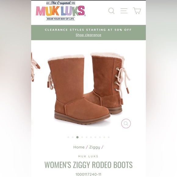 Muk Luks Ziggy Rodeo Suede Boot- Women’s Size 7.5-NWT - Picture 10 of 11